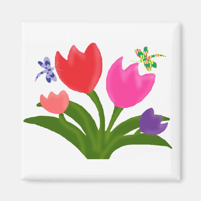 Tulips magnet (Front)