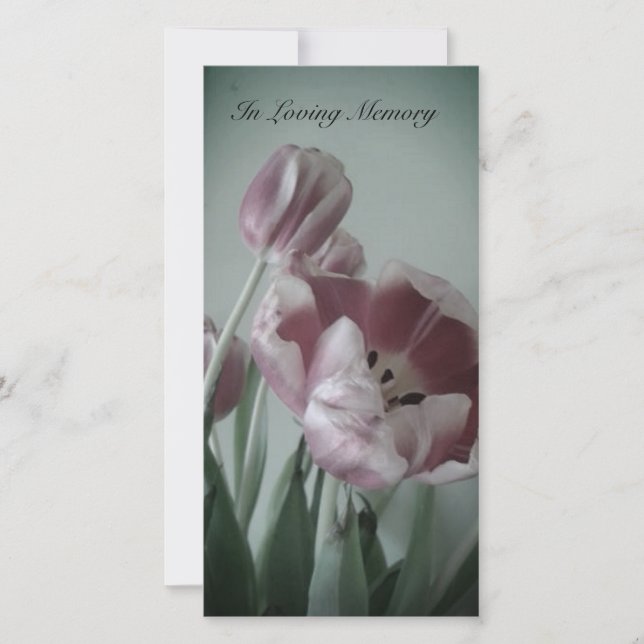 "Tulips" Memorial Cards (Front)