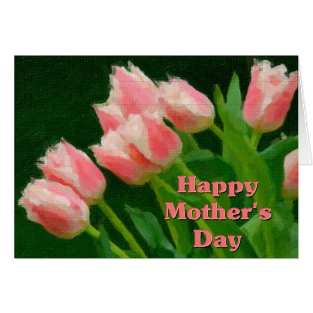 Tulips Mother's Day Card (Front Horizontal)