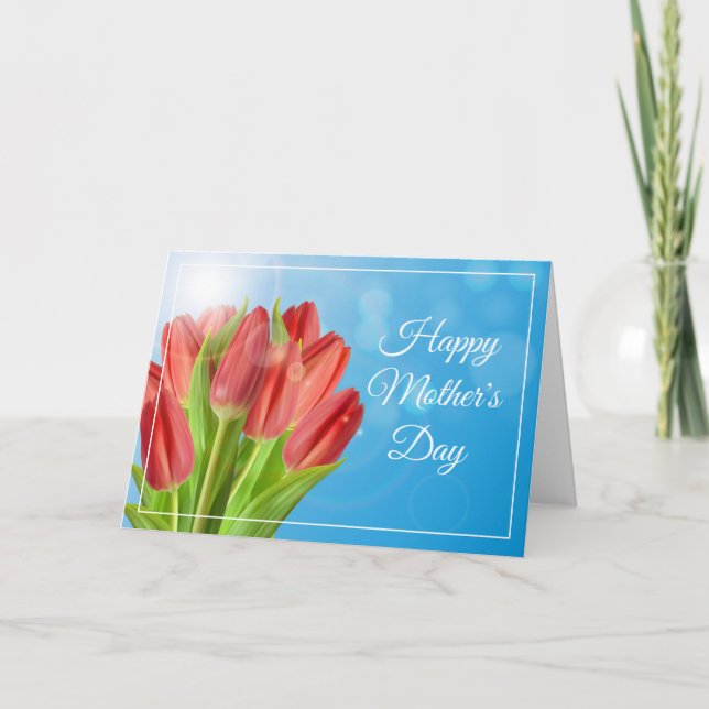 Tulips Mother's Day Card (Front)