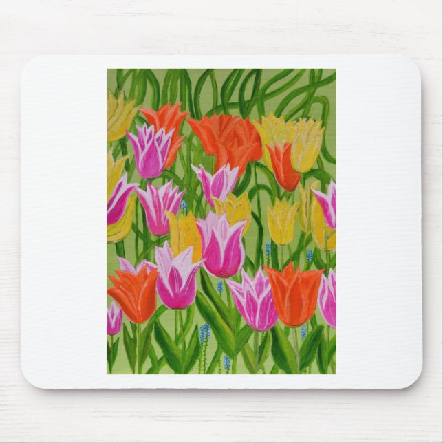 Tulips Mouse Pad (Front)