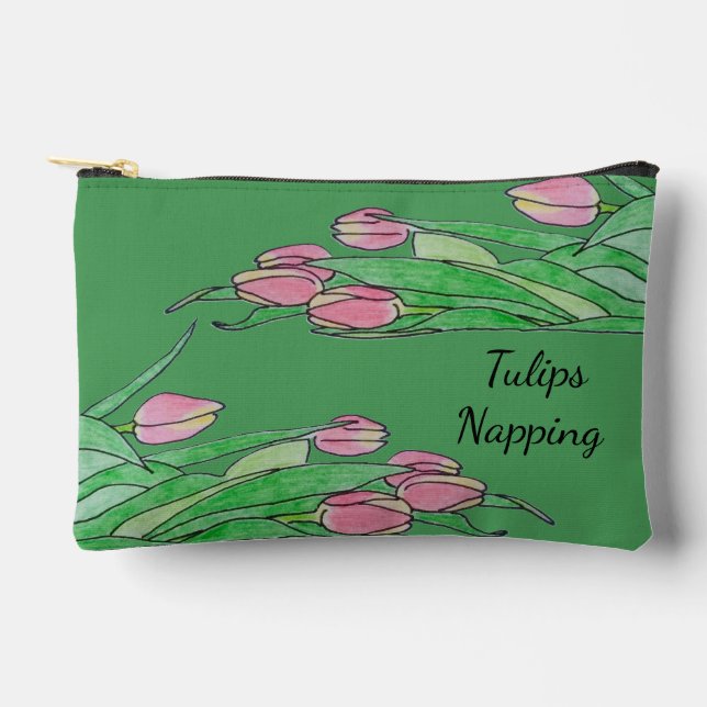 Tulips Napping  Accessory Pouch (Front)