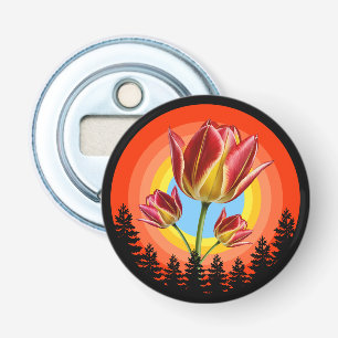 tulips nature botanical plant bottle opener