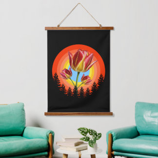 tulips nature botanical plant  hanging tapestry
