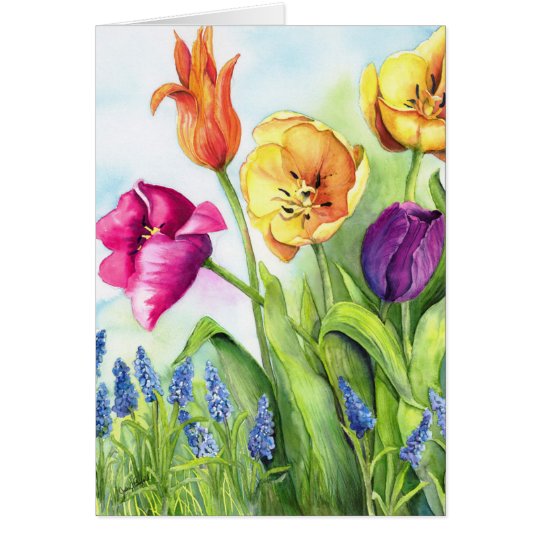 Tulips notecards card