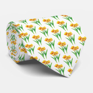 Tulips on White Tie