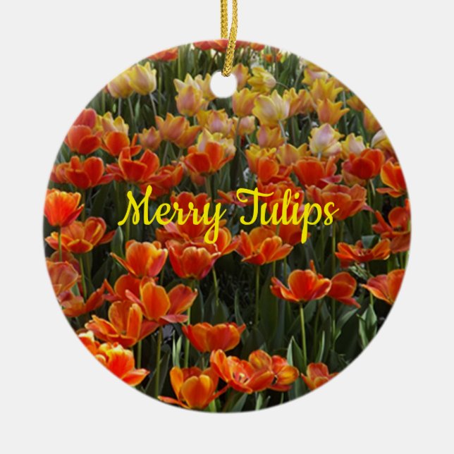 Tulips Ornament (Front)
