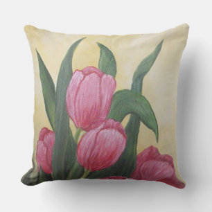 tulips outdoor pillow