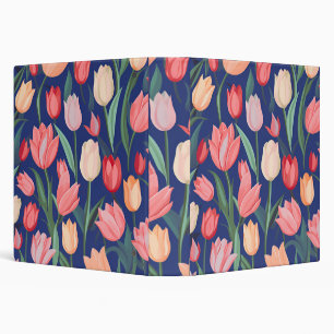 Tulips pattern. binder