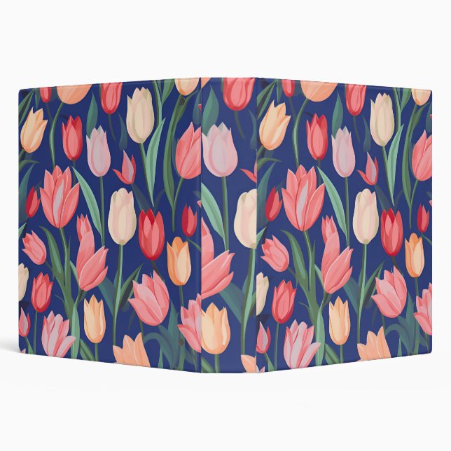 Tulips pattern. binder (Background)