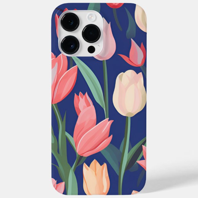 Tulips pattern. Case-Mate iPhone case (Back)