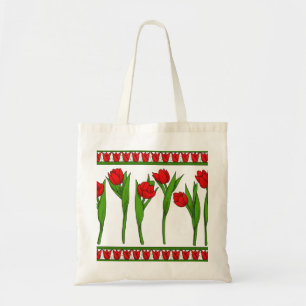 tulips shopper tote bag