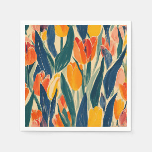 Tulips Spring Radiance Napkin