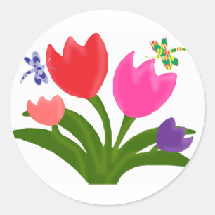 Tulips stickers