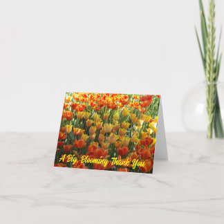 Tulips Thank You Card