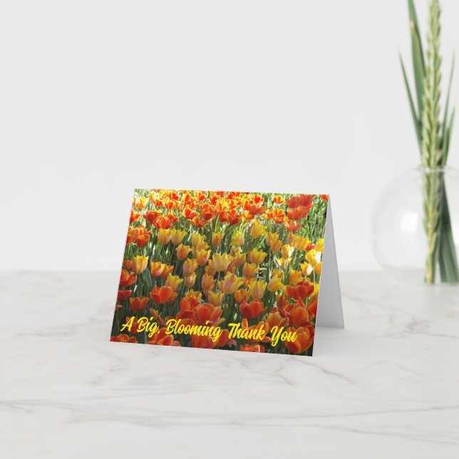 Tulips Thank You Card (Front)