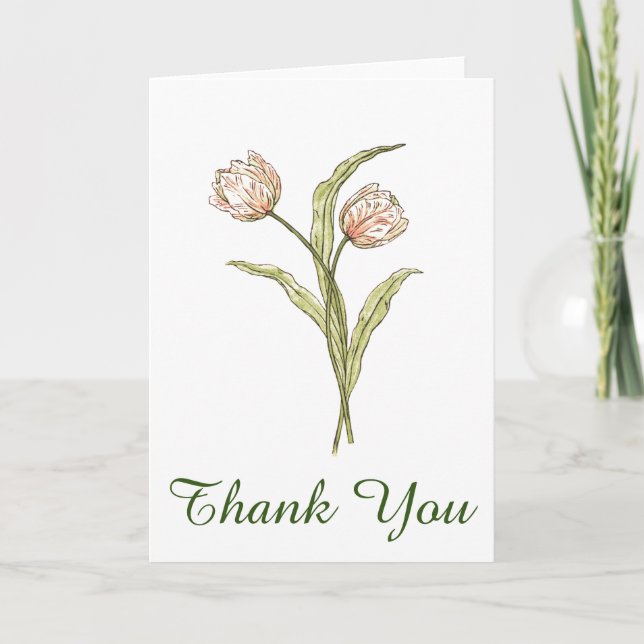Tulips Thank You Card (Front)