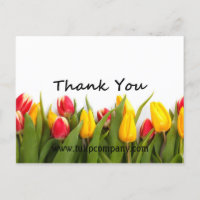 Tulips Thank-You Customizable Post Card