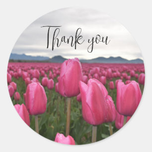 tulips thank you sticker