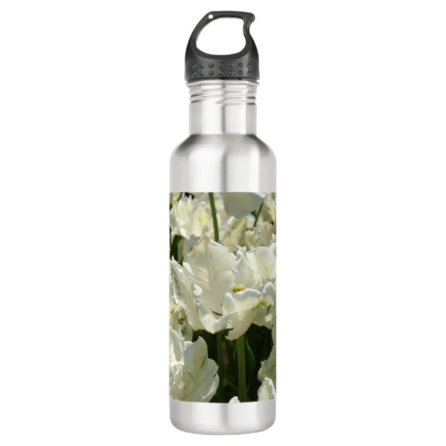 Tulips the white 710 ml water bottle (Front)