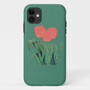 Tulips Three-Red iPhone 11 Case