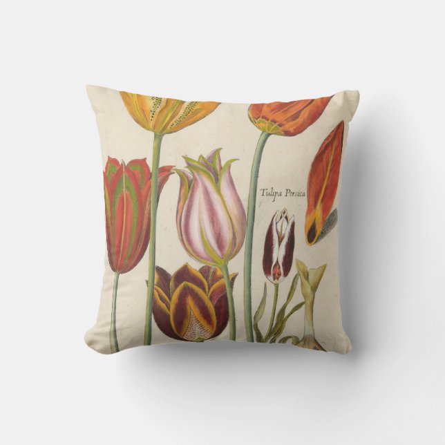Tulips Throw Pillow (Front)