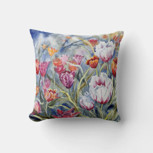 Tulips Throw Pillow