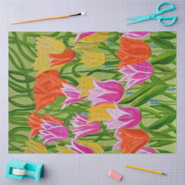 Tulips  tissue paper (Craft)