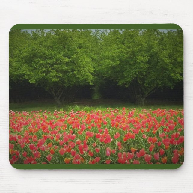 Tulips & Trees Mouse Pad (Front)