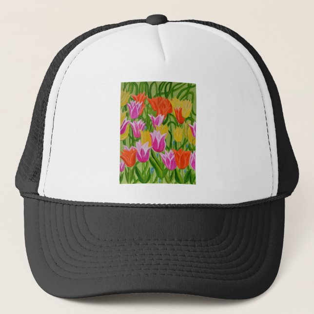 Tulips Trucker Hat (Front)