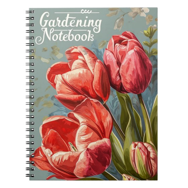 Tulips Vintage Notebook (Front)