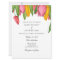 Tulips wedding invitation. Floral spring invites