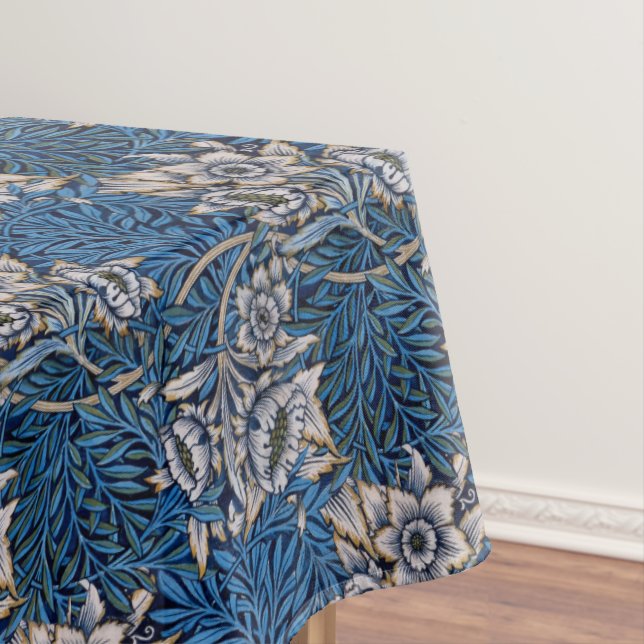 Tulips William morris Pattern Tablecloth (In Situ)