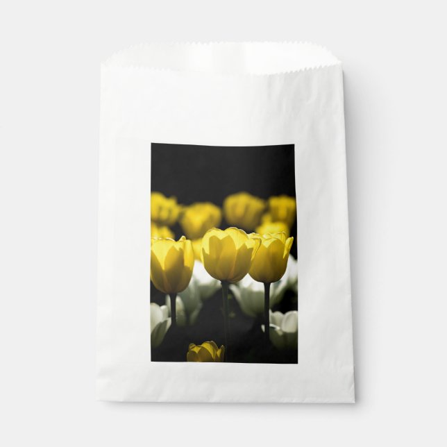 Tulips Yellow And White Favour Bag (Front)