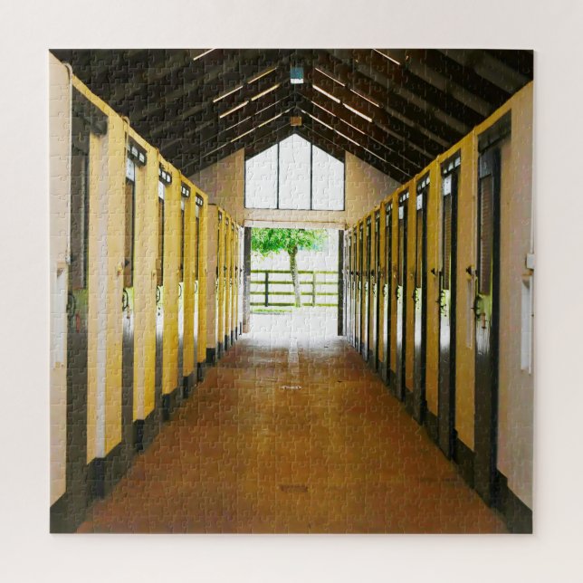 Tully Kildare Horse Stalls Jigsaw Puzzle (Vertical)