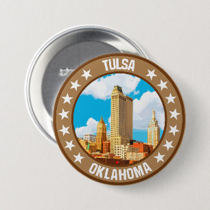 Tulsa                                              3 inch round button