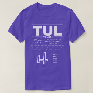 Tulsa Aéroport international TUL T-Shirt