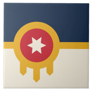 Tulsa City Flag Tile
