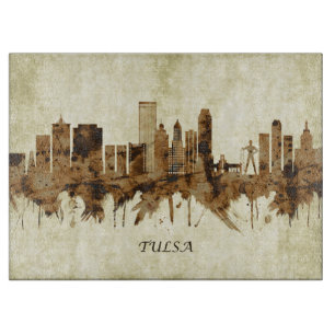 Tulsa Oklahoma Cityscape Cutting Board