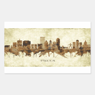 Tulsa Oklahoma Cityscape Sticker