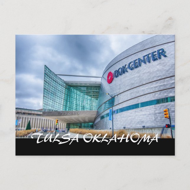 tulsa oklahoma downtown postcard (Front)