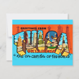 Tulsa Oklahoma Greeting Postcard