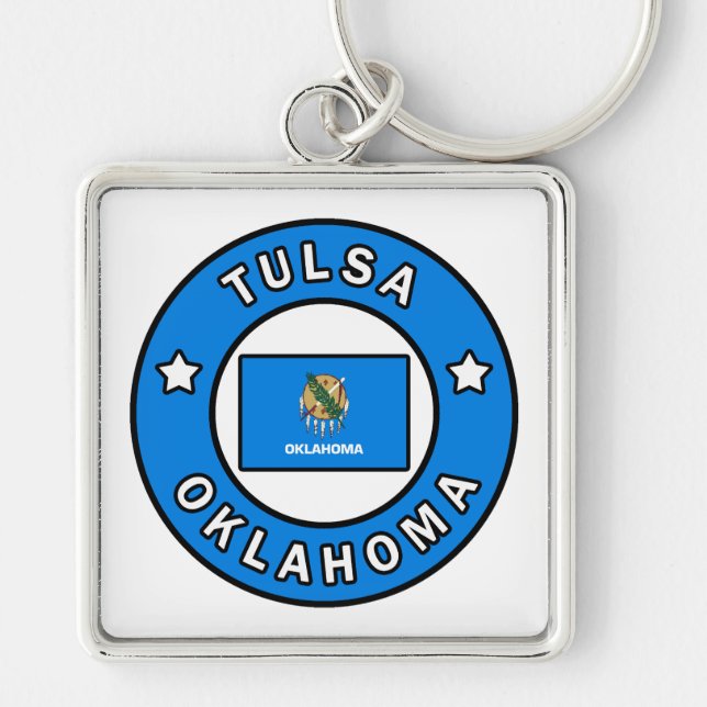Tulsa Oklahoma Keychain (Front)