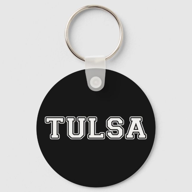 Tulsa Oklahoma Keychain (Front)