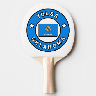 Tulsa Oklahoma Ping Pong Paddle