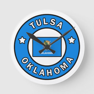 Tulsa Oklahoma Round Clock