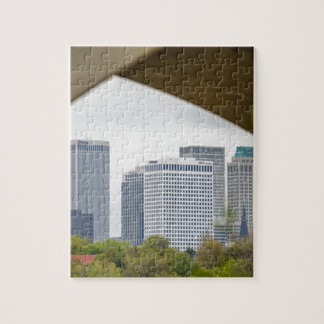 tulsa oklahoma skyline jigsaw puzzle (Vertical)