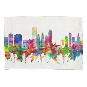 Tulsa Oklahoma Skyline Pillowcase