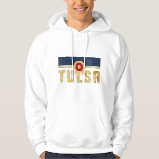 Tulsa Oklahoma Vintage Flag With Tulsa Typography Hoodie