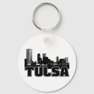 Tulsa Skyline Keychain